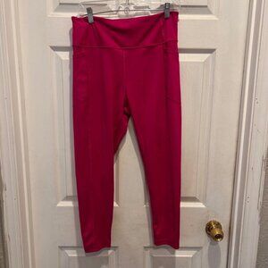 Victoria's Secret Pink Workout‎ Leggings Pockets Athleisure Women's Size 14